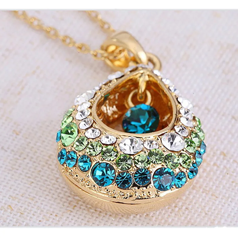 

2018 new Colored pendant necklace alloy pendant charm female long necklace statement party jewelry accessories choker collares