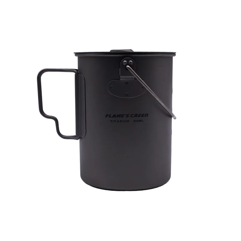 

FLAME'S CREED POT 900ml BH Ultralight Outdoor Camping Titanium Pot & pan Cooking Pot fry pan Titamium Cookware Sets Pot
