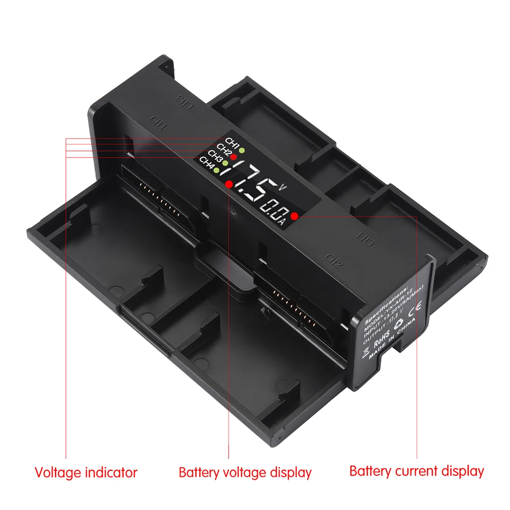 Buy Mini Charger for DJI Mavic 2 Pro Zoom Intelligent Drone Battery Parallel Charging Hub Portable Smart Battery Manager Spare Parts