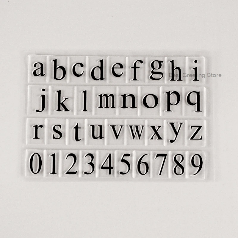 

Lowercase Alphabet Rubber Stamps with numbers stamps,cheap clear letter rubber stamps