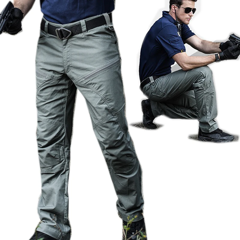 

2019 New good quality high end Tactical Pants Men Multi-pocket Anti Scratch Water Proof Trousers Cargo Pants training overalls