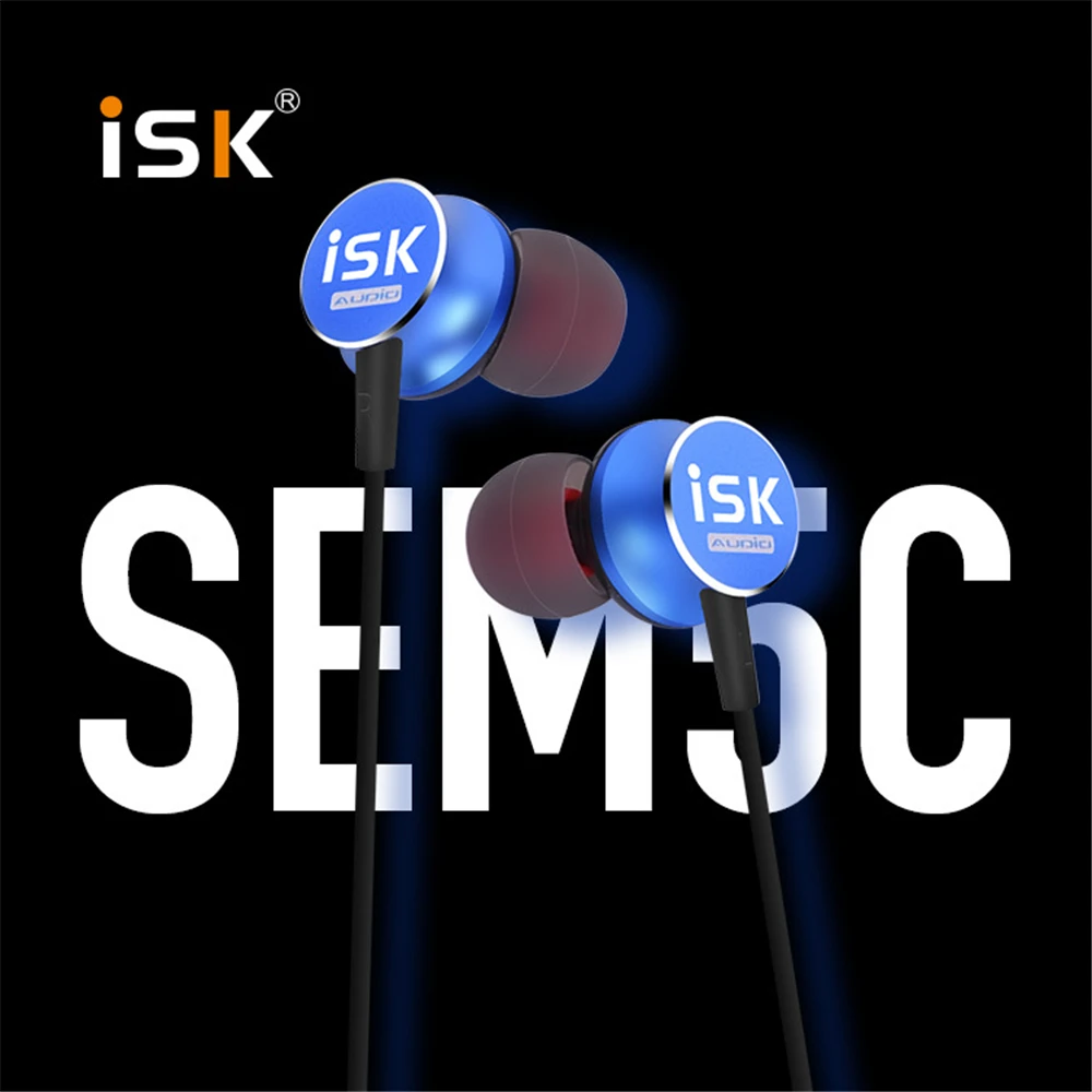 ISK SEM5C Профессиональный DJ мониторинг в ухо наушники HiFi музыка вкладыши запись Студия Наушники