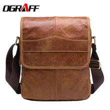 OGRAFF Männer Aus Echtem Leder Tasche männer messenger bags business Natürliche Rindsleder 2017 aktentasche männer Rindsschulter Crossbody-tasche