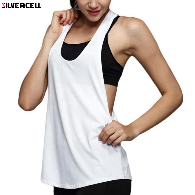

Solid Color Summer Sexy Women Tank Tops Dry Quick Loose Fitness Sleeveless Vest