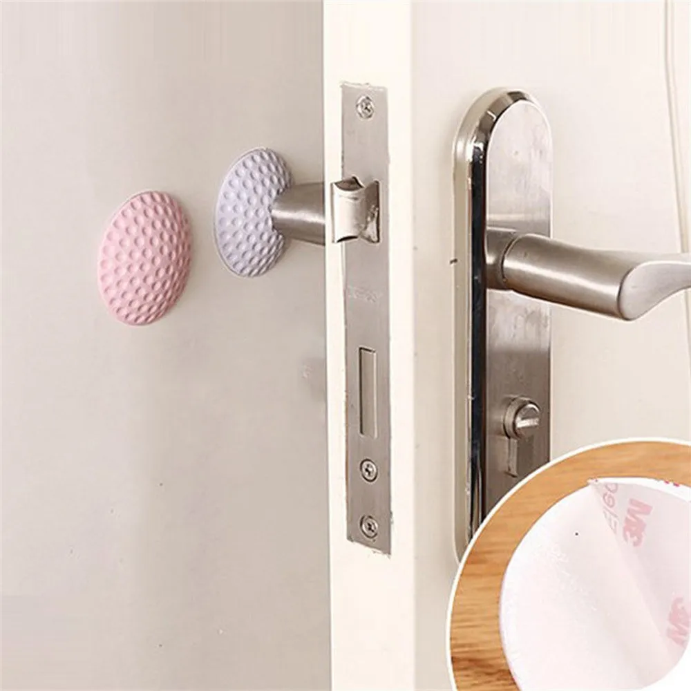 

2018 2Pcs Rubber Home Door Doorknob Back Wall Protector Savior Crash Pad 2018 New Arrival Hot Sale