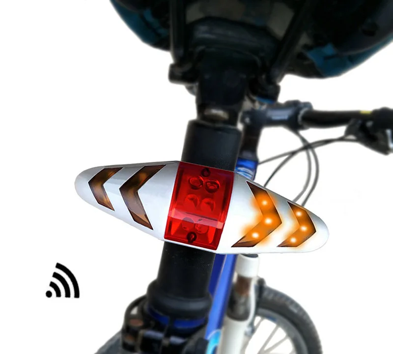 Clearance Bicycle rear light Wireless Bike Turning Light LED Taillight with Rear Turn Signal mode taillight Rear safety lights 12