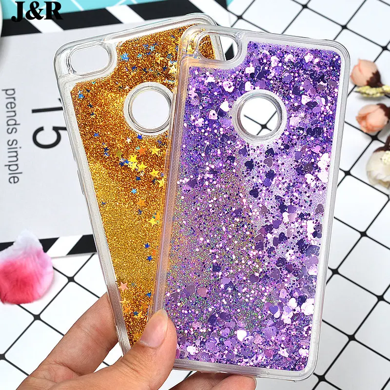 Case For Xiaomi Redmi Note 5A Cover Silicon Cases For Redmi Note5a Pro Prime/Y1 Bags Quicksand Dynamic Liquid Glitter Cover