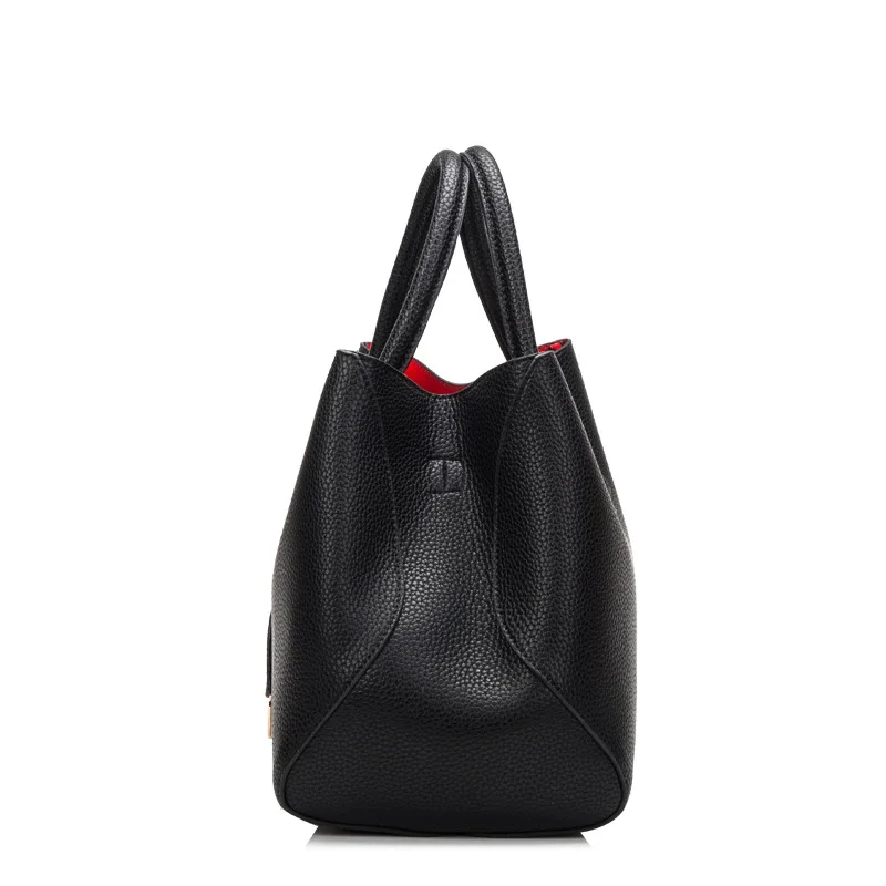 New leather lychee soft surface luxury handbags women bags designe European and American dumplings-shaped women shoulder bag