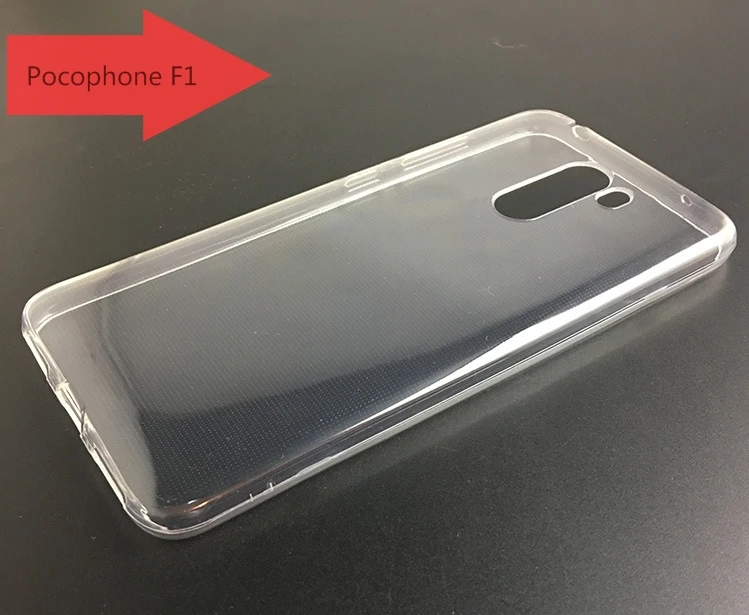 100 шт./лот прозрачный Гладкий Мягкий ТПУ чехол для Xiaomi Pocophone F1|Бамперы| |