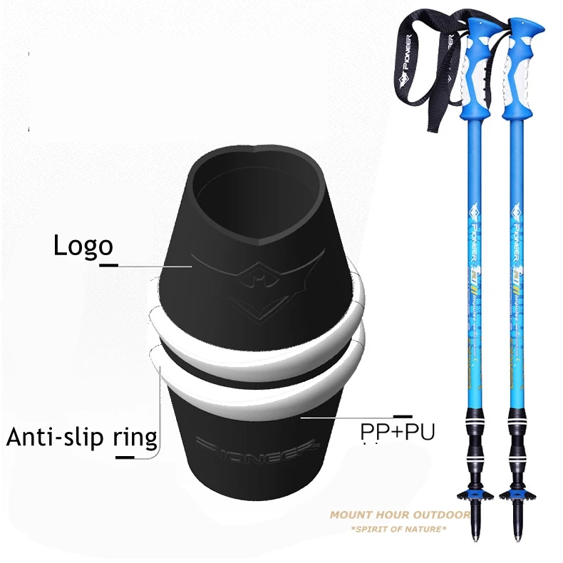 Pólos de Caminhada Ultraleves de Alumínio Lote Caminhada Pólo Nórdica Telescópica Alpenstock Bengala Muleta Senderismo Cores Foscas 2 Pçs - 5 Computers & Electronics