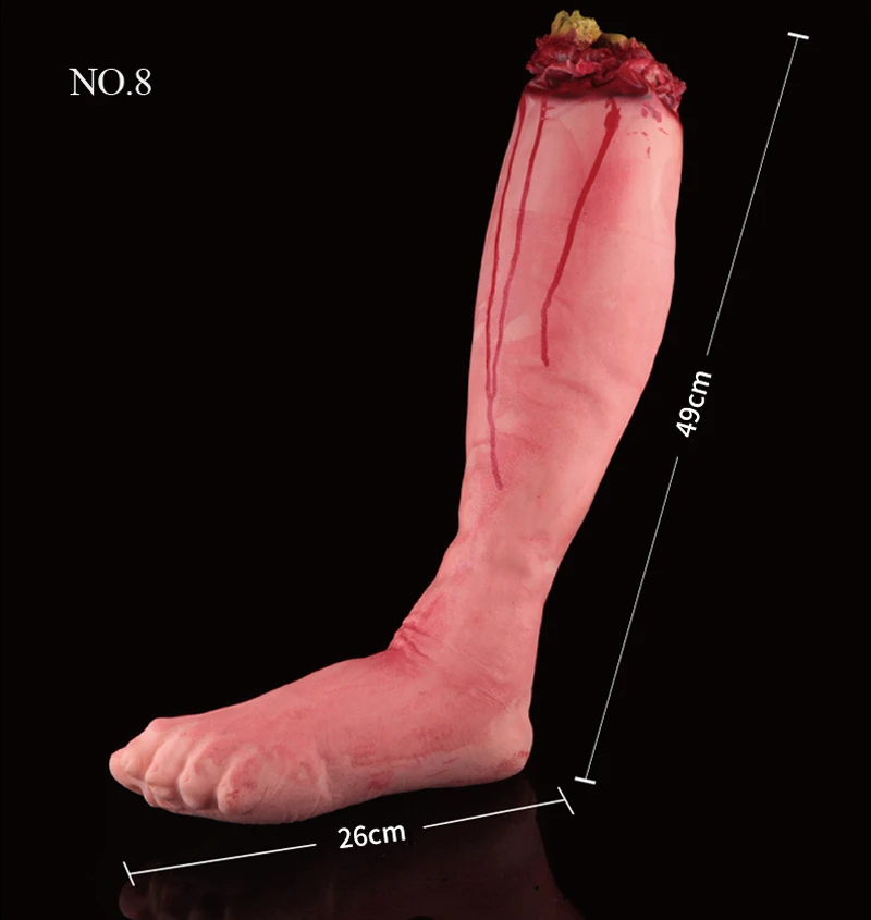 Cosplay&ware 1pcslot Halloween Prop Horrible Broken Limbs Fingers Legs Arm Feet Latex Tricky Toys Party Decorations -Cosplayware Store