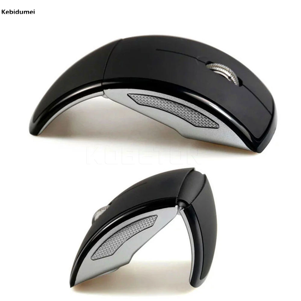 

Kebidumei 2.4GHz Foldable Wireless Arc Optical Mouse Mice with Mini USB Receiver for Pad PC Laptop Notebook Computer
