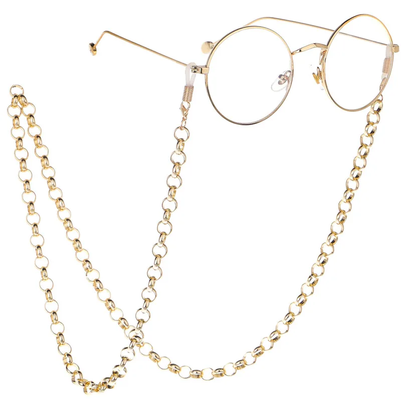 

Gold Silver Plated Link Chain Eyeglasses Chains for Reading Glasses Cord Sunglasses Strap Holder Neck Band Accessories