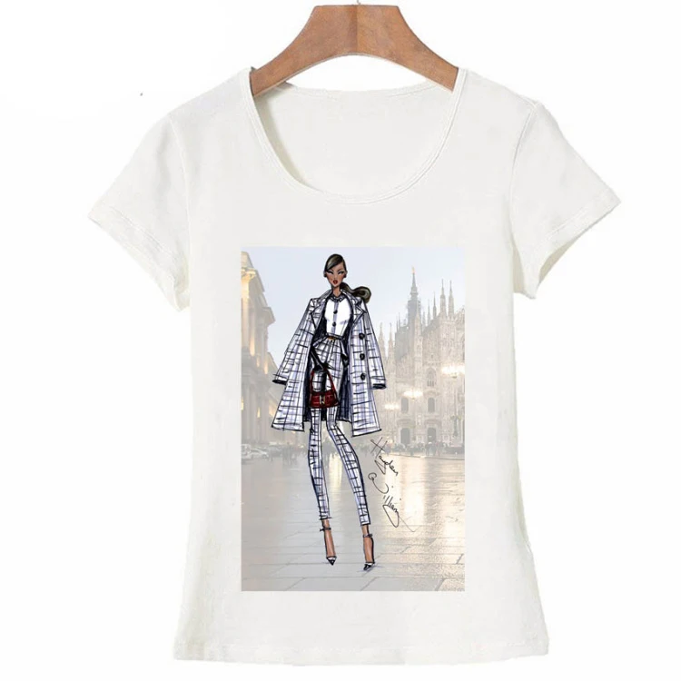 Женская Повседневная футболка с принтом Париж кутюр женские топы летняя женская