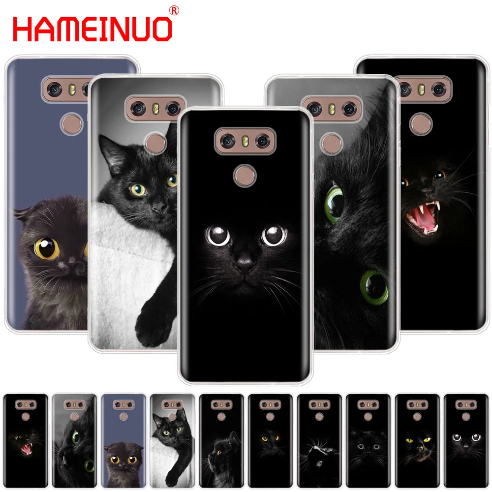 HAMEINUO черный чехол с кошачьим глазом для телефона LG G7 Q6 G6 MINI G5 K10 K4 K8 2017 2016 X POWER 2 V20 V30