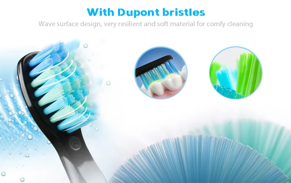 SEAGO SG - 949 Sonic Electric Toothbrush with Smartimer 5 Brushing Modes 3 Brush Heads