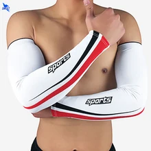 2 шт. UPF50+ защищают от УФ-лучей MTB велосипед рукав нарукавники для велоспорта на открытом воздухе Баскетбол Бейсбол бег Защита от солнца Поддержка строп Вертлюг