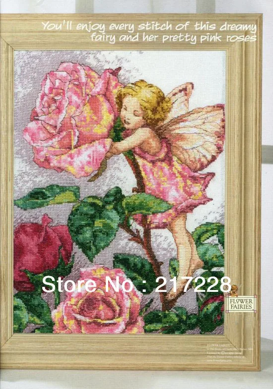 

14CT Cross Stitch Set Dreamy Fairy, Flower Fairies 36x45cm CS-073WM
