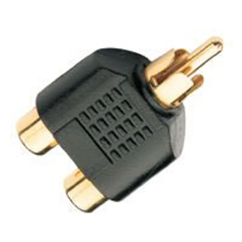 

High Quality Gold plated splitter RCA plug to 2 x RCA sockets