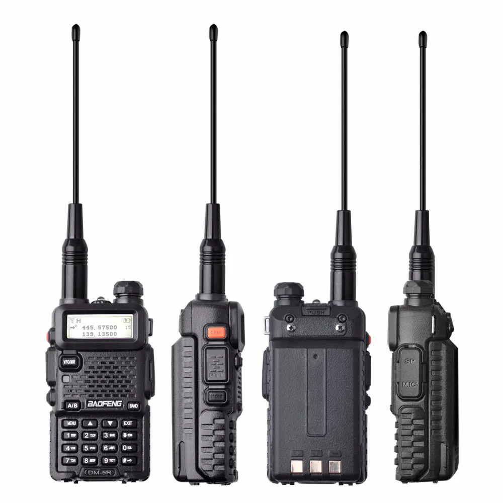 Baofeng DM-5R Walkie Taklie двухдиапазонное DMR цифровое радио DSP трансивер 5 Вт VHF UHF 136-174/400-520 МГц двустороннее радио 2000 мАч