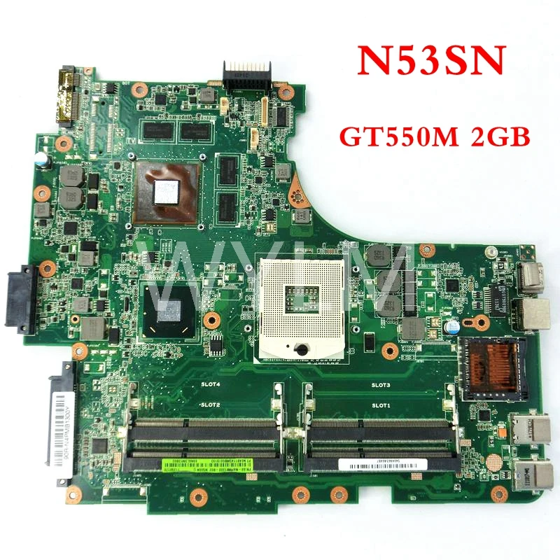 

N53SN motherboard GT550M 2GB mainboard REV 2.2 For ASUS N53SN N53SV N53S N53SM Laptop motherboard 60-N4PMB1300-B12 tested full