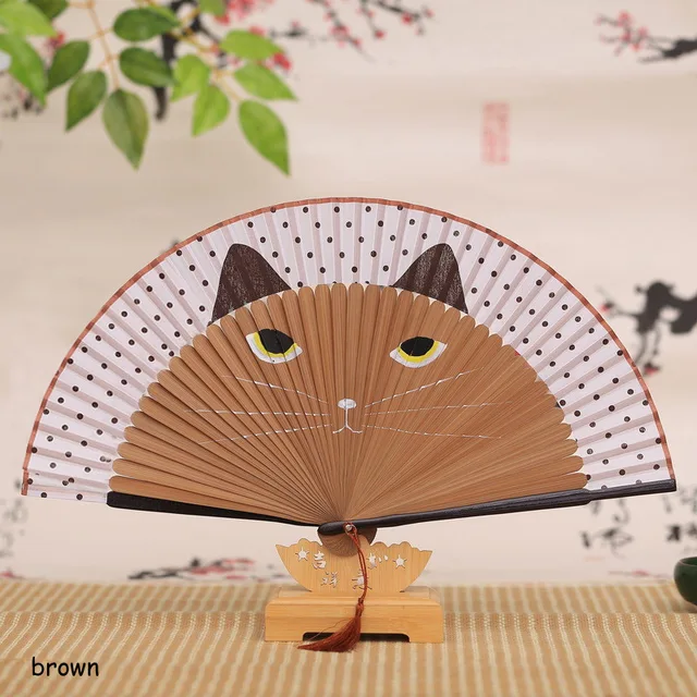 Kawaii Hand Folding Cat Fan 3