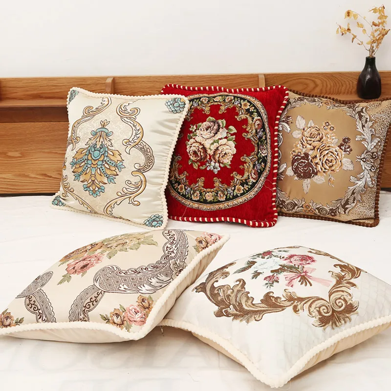 buy Beautiful Large Mandala Floor Pillowcase Round Bohemian Meditation Cushion Case Ottoman Pouf 40X40cm Cojines Decorativos