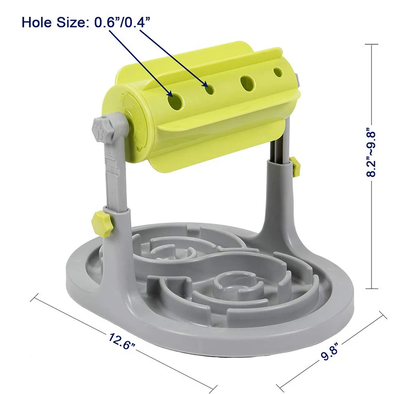 Питомец медленная кормушка для собак, миска для еды, медленная кормушка для собак, интерактивная игрушка для больших собак, IQ Обучение, медленная кормушка для собак - Цвет: Green
