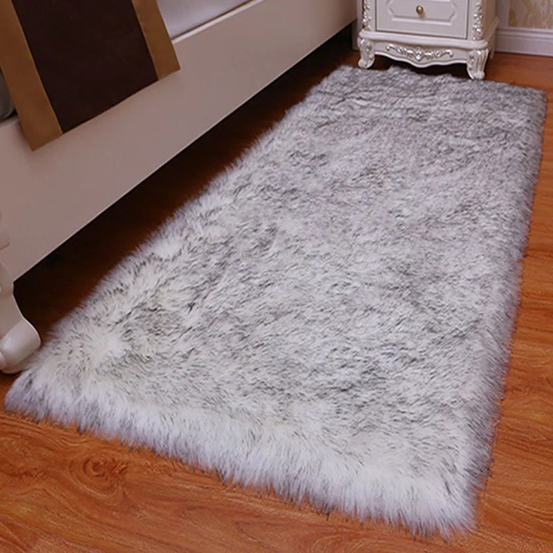 

Urijk Faux Fur Area Rug Living Room Mats Silky Rugs Shaggy Carpet For Living Room Warm Plush Floor Rugs Fluffy Mats Kids Room