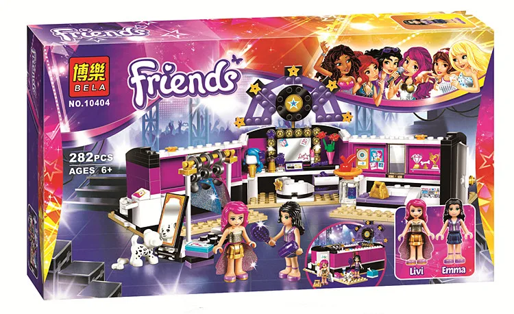 

Free Shipping 10404 series Pop Star el vestidor 312 unids bloques de construccion ladrillos juguetes regalo de los ninos