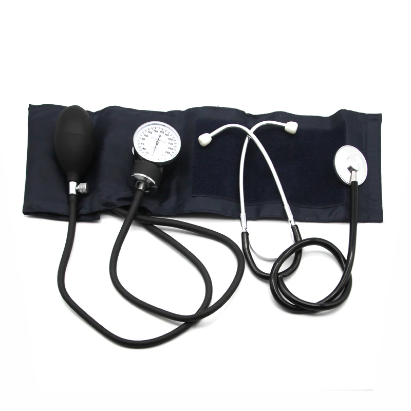 

Manual Blood Pressure Meter Stethoscope Sphygmomanometer Aneroid Blood Pressure Monitor Medical Equipment HealthCare Bp Monitor