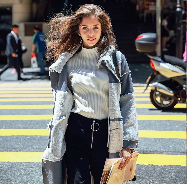 suede leather coat grey 09