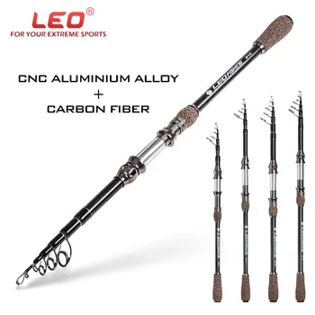 

1.8-2.7m Portable Fishing Rod Power Superhard Wooden+Carbon Fiber Lure Fishing Rod Pod Travel Ultralight Telescopic Fishing Rod