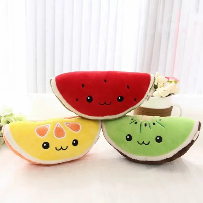 

Emoji Kawaii Fruits Plush Stuffed Doll Kiwi Orange Watermelon Toy Simulated Fruits Decorative 3D Pillow Kids Gift 6.6in
