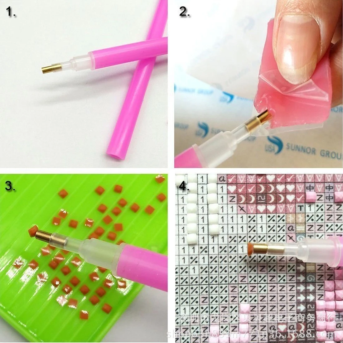 diamond embroidery Diamond mosaic tweezers / pen / glue / plastic tray set DIY diamond painting cross stitch sewing accessories