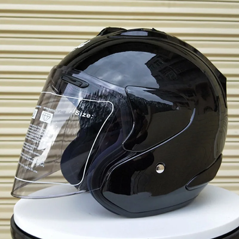 Горячая Распродажа ARAI R4 moto rcycle шлем jet винтажный шлем с открытым лицом Ретро 3/4 полушлем casco moto capacete moto ciclismo, Capacete - Цвет: Черный