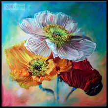 Pittura diamante Fiore di papavero Punto croce Diamante Ricamo Fiore di papavero Immagine Strass Mosaico Kit d/'arte Regalo fatto a mano fai da te -30x40cm Unframed
