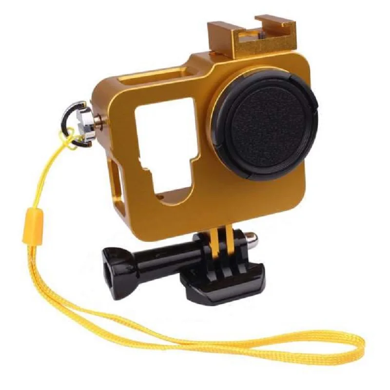 

Multi-color Aluminium Alloy Protective Housing Case Shield Lens Cover Strap Kit for GoPro Hero 4 Sport Camera accessories