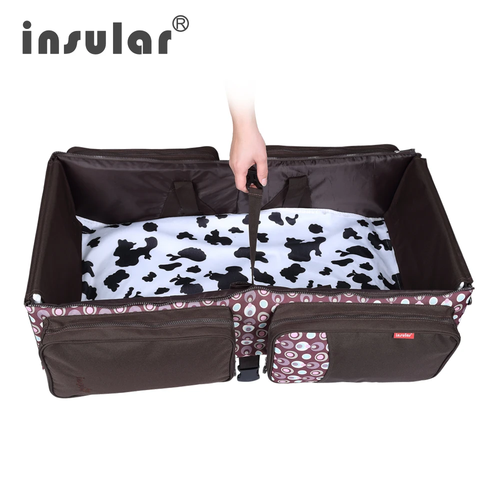 New Baby Bag Insular Multifunctional Baby Diaper Bag Bed Foldable Newborn Portable Outdoor Travel Mommy Nappy Changing