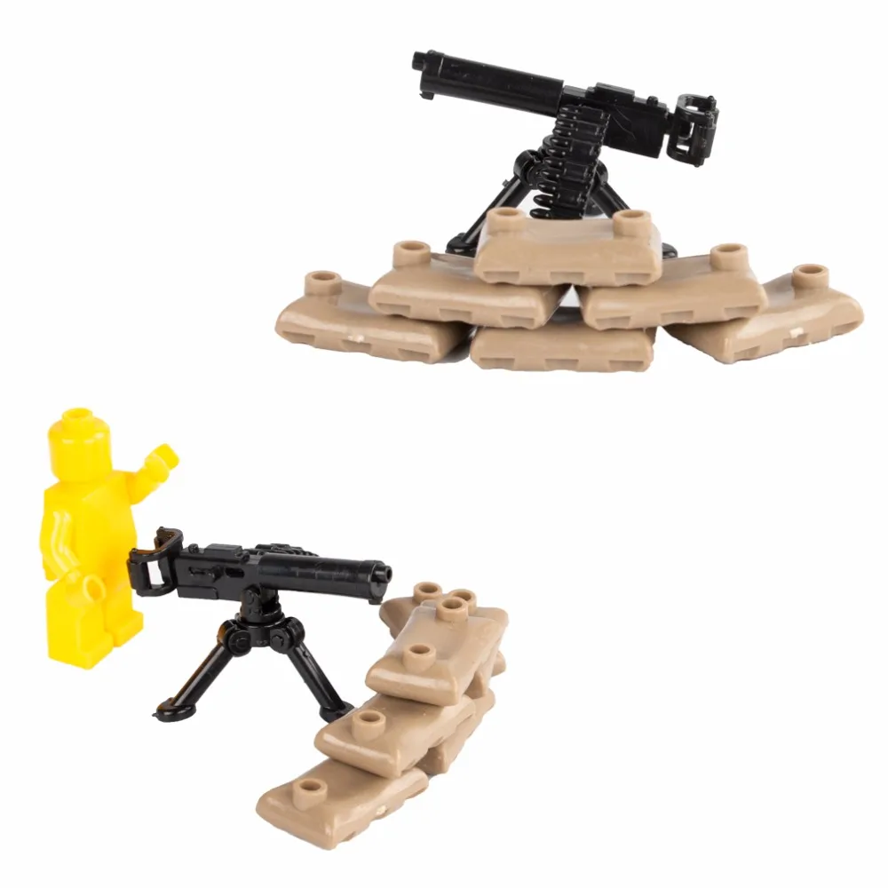 

WW2 Military USA Soldiers M1917A1 Machine Gun Blocks Model Army Weapons Building Blocks LegoINGlys Accessories Assemble Bricks