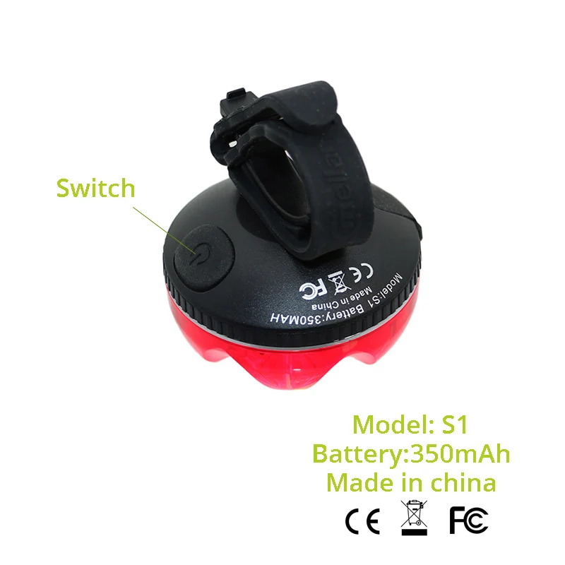 Meilan S1 USB велосипедный задний фонарь Мини 7LED 80Lm 350mAh 7 режимов Перезаряжаемый велосипед safelight ломающийся свет с g-сенсором