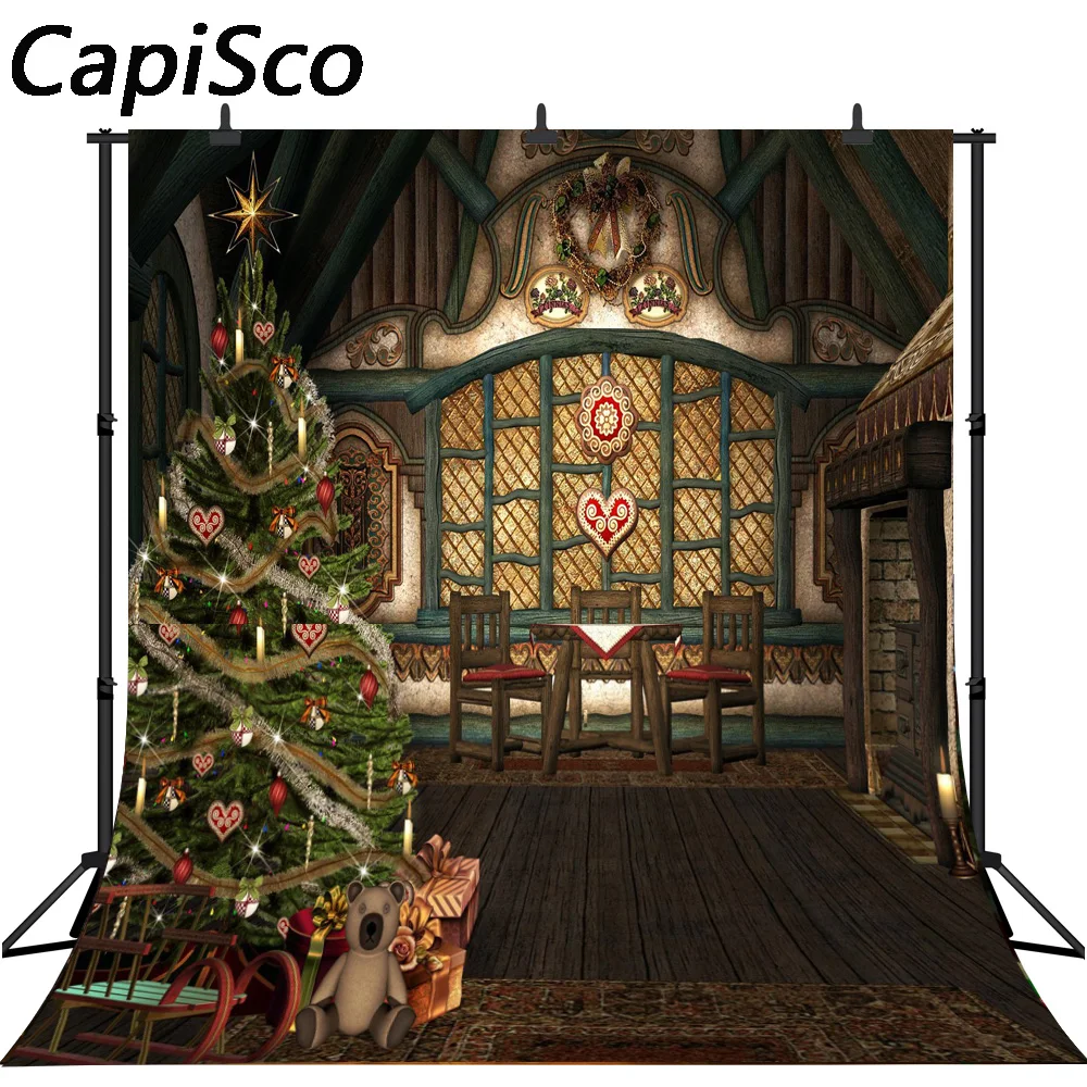 Capisco Indoor Christmas Decoration Photography Backgrounds Tree Background For Photostudio Seamless | Электроника
