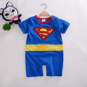 

Baby boys clothes newborn Superman Romper infant toddler boy one-piece costume summer children clothing for kids 0-2T