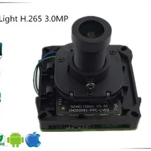 StarLight H.265 3.0MP 2048*1536 sony IMX291+ 3516C IP интеллектуальная плата модуля камеры с M12 объектив рыбий глаз 2,8-12 мм ONVIF XMEYE