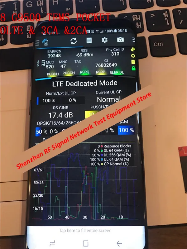 

Free shipping dhl +s8 g9500 TEMS POCKET , support QAM256 &2CA & 3CA ,perfect volte ,polqa and qesq MOS .. ect test