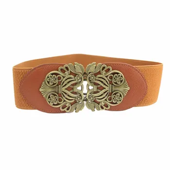 

Female Brief Wide Belt Decoration Elastic Cummerbund Strap Dress Accessories Y7727