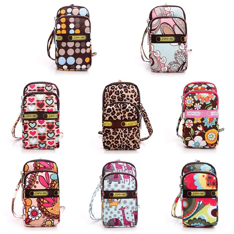 

Fashion Lady Handbags Coin Purse Women Wallets Lovely Floral Zipper Wallet Cards Keys Phone Money Bags
