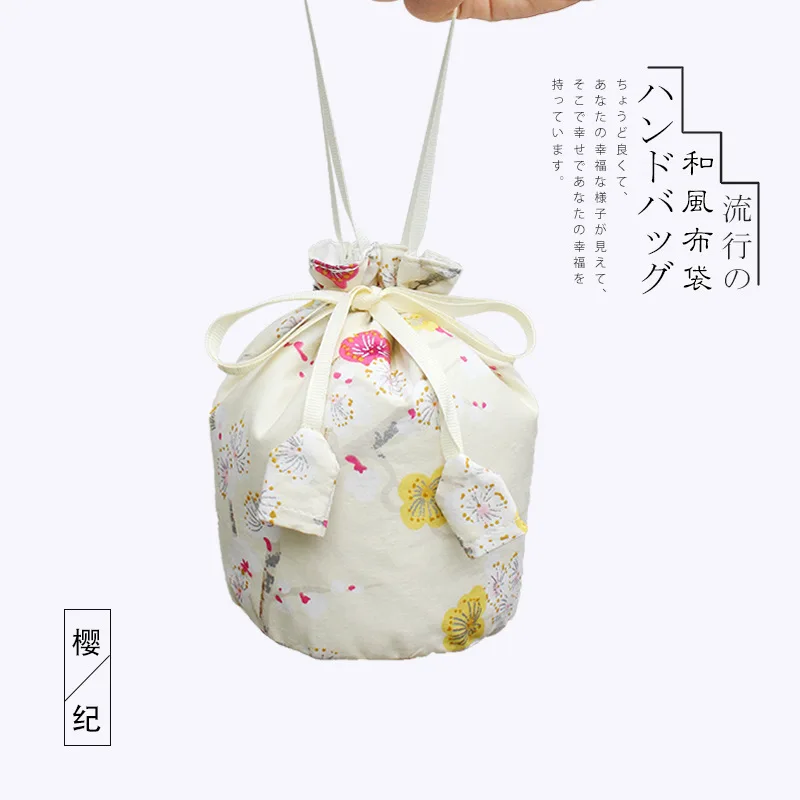 Estilo japonês clássico saco de mão feminina