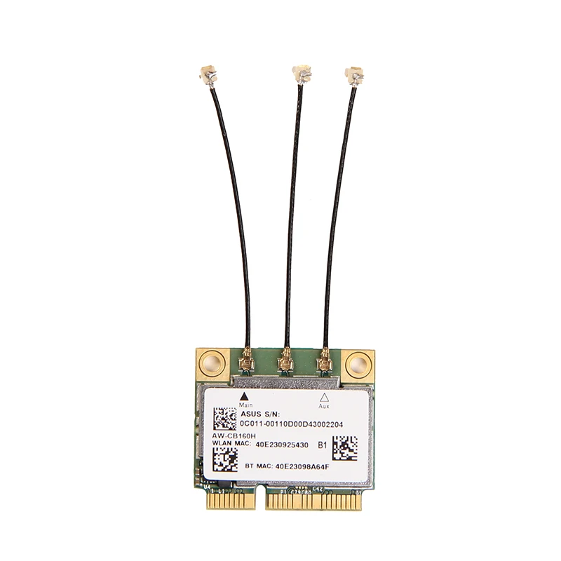 1300 Мбит/с мини PCI-E Wlan карта для Azurewave AW-CB160H 802.11ac/abgn WiFi+ Bluetooth 4,0 Broadcom BCM94360HMB+ 3X IPEX-4 антенны