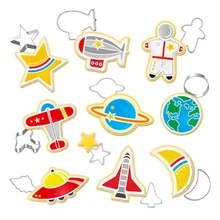 Рождественский формочка для печенья из нержавеющей стали, форма для печенья, форма для приготовления печенья, авиация, транспорт, тема, металлические формочки